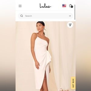 Lulus love you best white dress NWT